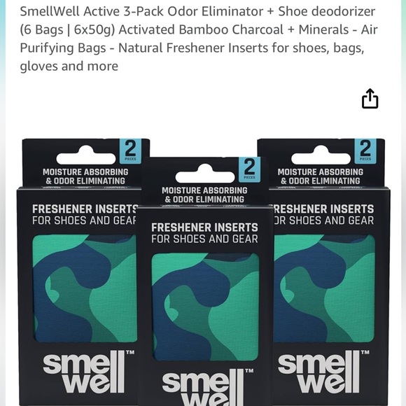 SmellWell Active Odor Eliminator Shoe deodorize 2 Bags Freshener Inserts shoes - Picture 5 of 12